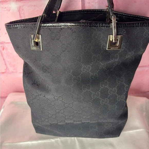 Gucci Black Monogram Tote - Picture 1 of 11